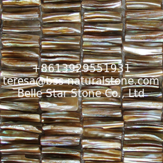 China Handmade Beautiful Sea shell Mosaic Freshwater Sea Shell Mosaic with Convex Surface 5x27mm supplier