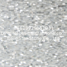 China Natural Sea shell Wall Covering Trochus Shell Decorating Wall Panel Square Piece 6x9mm supplier