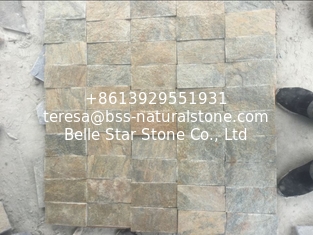 China Rust Quartzite Tiles Maroon Quartzite Pavers Bronze Quartzite Patio Stones Natural Stone Wall Tiles supplier