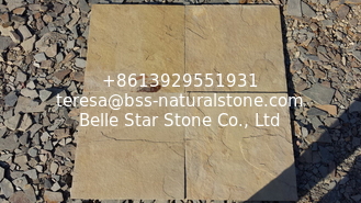 China China Yellow Slate Tiles Yellow Slate Paving Stone Natural Stone Pavers for Walkway supplier