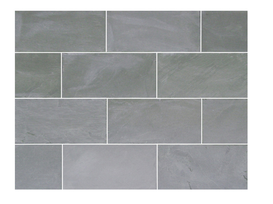 China Natural Stone Paving Chinese Green Slate Tile 30x60 60x60cm Stone Tiles Floor supplier