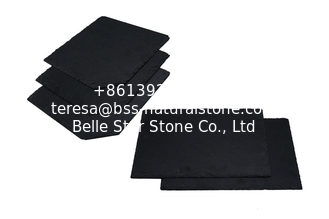 China Midnight Black Slate Roof Tiles Natural Stone Roof Slates supplier