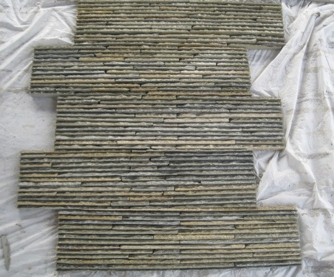 China Rusty Slate Waterfall Shape Culture Stone,Multicolor Slate Stacked Stone Veneer,Retaining Wall Panel supplier