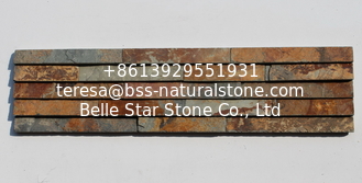 China Rusty Washboard Face Slate Culture Stone,Indoor Terraced Slate Stone Veneer,Slate Stone Panel supplier