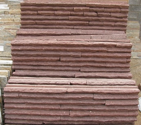 China Purple Mountain Face Sandstone Stacked Stone,Outdoor Landscaping Stone Veneer,Ledger Panels supplier