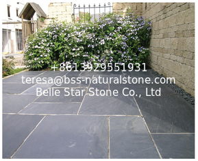 China Chinese Black Slate Walkway Pavers Paving Stone Patio Stones Slate Stone for Driveway supplier