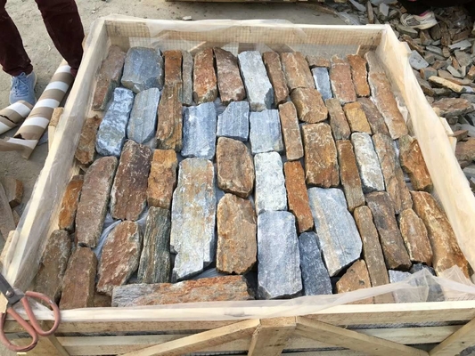 China Rustic/Blue Quartzite Field Stone,Quartzite Field Stone Veneer,Natural Loose Ledgestone,Random Stone Cladding supplier