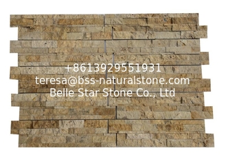 China China Travertine Ledger Panels,Yellow Zclad Stacked Stone,Travertine Culture Stone,Marble Stone Cladding,Real Stone supplier