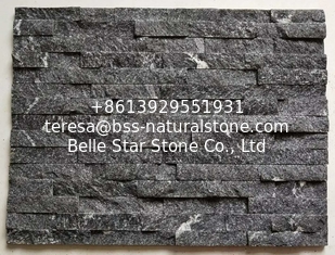 China Black Galaxy Culture Stone,China Granite Stone Cladding,Natural Zclad Stacked Stone,Black Granite Stone Veneer Panels supplier
