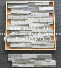 China Blue Marble 3D Stone Panels,Z Stone Cladding,Light Grey Culture Stone,Stacked Stone Veneer supplier