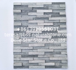China Blue Marble 3D Ledger Panels,Light Grey Culture Stone,Stacked Stone Veneer,Stone Cladding supplier