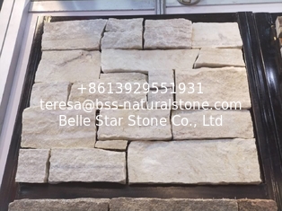 China White Quartzite Stone Veneer with Steel Wire Back,White Stone Ledger Wall Cladding supplier
